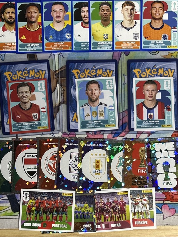 2026 World Cup Sticker LOT *116 Total Stickers!* Messi, Portugal Team, & Haaland