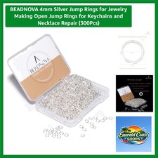 DIY Silver Plated Jump Rings - 300pcs 4mm for Jewelry Repair  Crafting