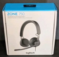 Logitech Zone 750 Wired On-Ear Headset with Advanced Noise-canceling Microphone