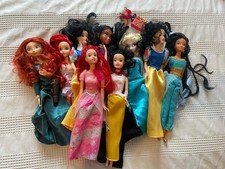 Assorted Disney Dolls. Elsa, Snow White, Meredith, Arial, Jasmine