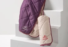 ROYAL AIR MAROC Business Class Airline Blanket by Bayart - Purple - 70 x 55"