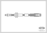 Corteco Bremsschlauch Vorderachse U.A. FüR Abarth, Fiat, Lancia