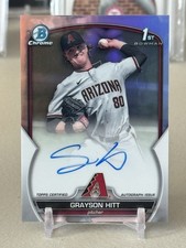 2023 Bowman Chrome Auto 323/499 Grayson Hitt #CDA-GH (AU RC) Diamondbacks