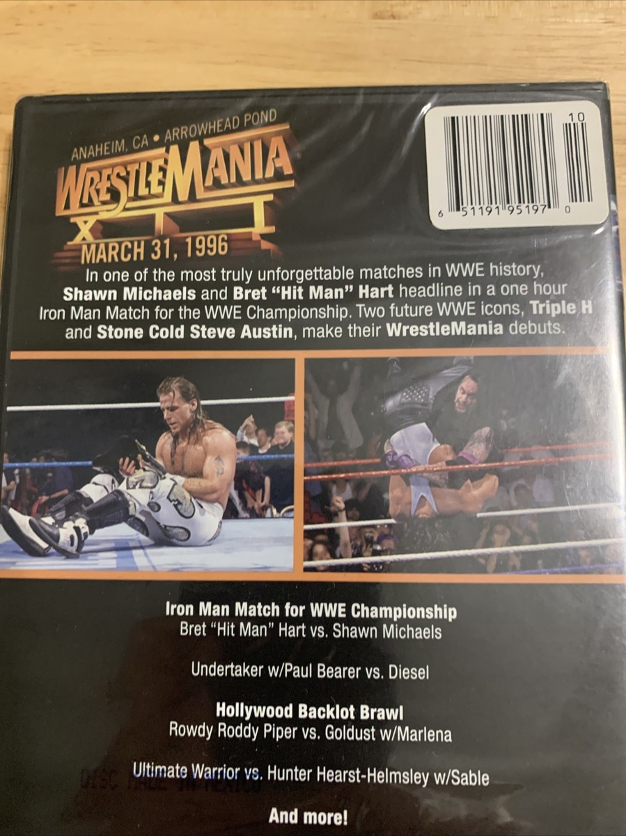 WWF WWE- WrestleMania 12 (DVD, 2013)NEW Authentic US Release