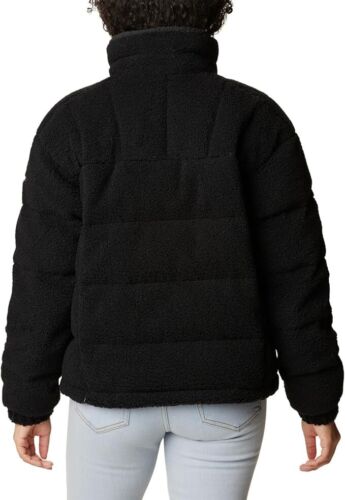 NEW Columbia Women's XL Ruby Falls Novelty Jacket BLACK SHERPA NWT $240 WINTER - Picture 2 of 5