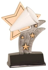 5 1/2 inch Cheerleading Sports Trophy Award Style-7 Sport Star Resin,SportsMedal