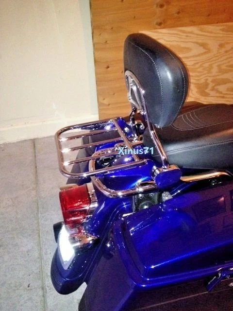 Harley TWO UP багажник для съемного пассажирского Sissy бар вертикальный 98 до 08 - Изображение 3 из 4