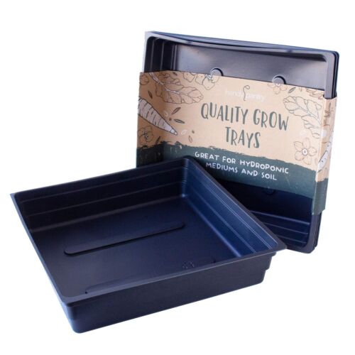 5-Pack 10x10 Garden Growing Trays Without Drain Holes - 10 x 10 Plastic Pla