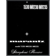 Marantz Model 1530 MR230 MR235 Stereophonic Receiver Service Manual 28 pages