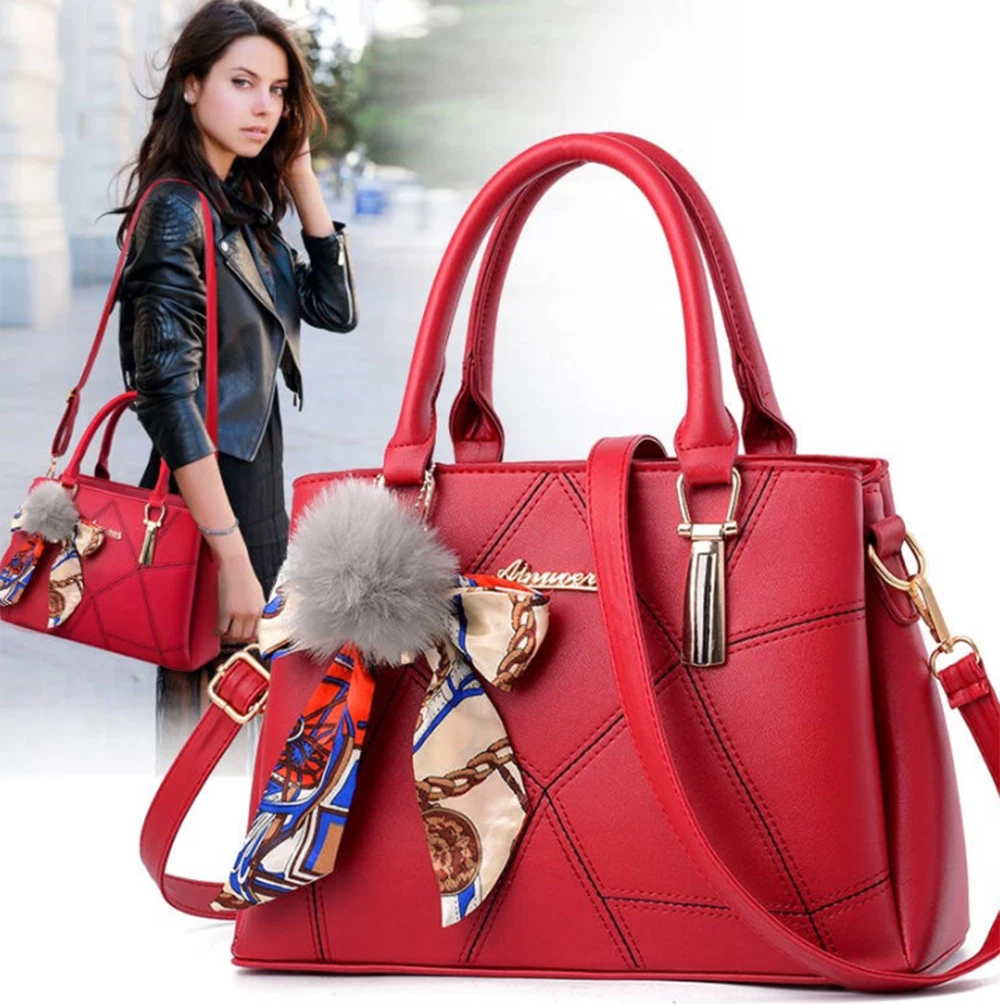 Fashion Women's PU Leather Handbags Tote Purse Crossbody Messenger Satchel Bags - Picture 1 of 18