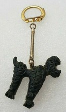 Keychain old plastic era lovely Poodle dog key chain