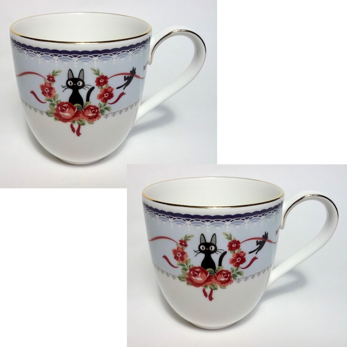 Noritake KiKi's Delivery Service Mug Pink and Blue Bone China