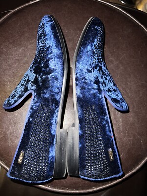 NWT TAYNO VIPER DRESS LOAFER WITH CRYSTAL NAVY MENS Size 9 TAYNO VIPER DRESS NAVY LOAFERS WITH CRYSTALS size 8 | eBay main image 3