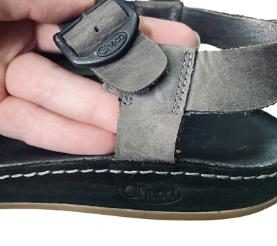 Chaco Wayfarer Tornado Strappy Sandals Gray Leather Womens Size 11