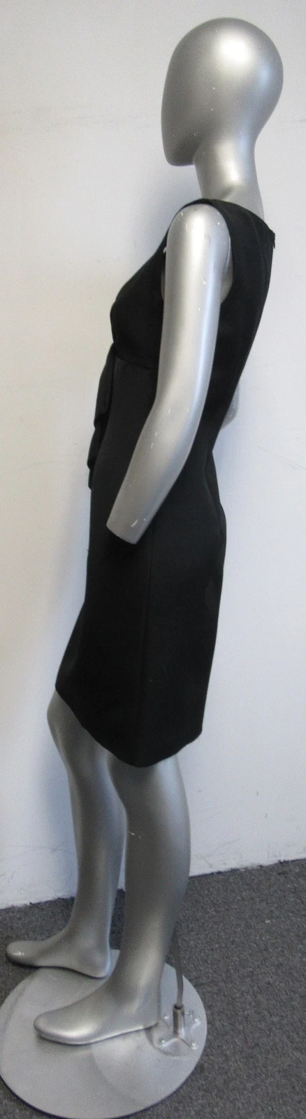 Abito crossover ROSSO VALENTINO nero vita impero mezza guaina taglia 44 us 6