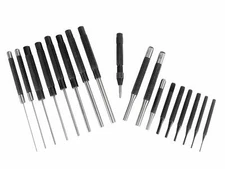 Taytools 18Pc Roll Pin Punch Set w/ 8"Long &4" Short Pins Sizes 1/16-3/8" 466125