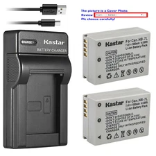 Kastar Battery Slim Charger for Canon NB-7L CB2LZ Canon PowerShot SX30 IS Camera