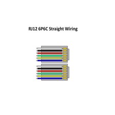 Thrustmaster MMJ DEC RJ12 6PIN Left Tab Data Cable - Various Lengths For Wheels