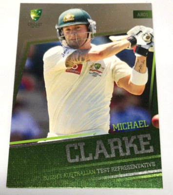 2012-13 SE BIG BASH CRICKET CARD AUST. REPRESENTIVE CARD AR1 MICHAEL CLARKE