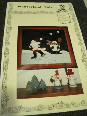 WINTERLAND PALS Quilt & Applique Pattern Whimsical Workshop UNCUT Vintage U.S.A.