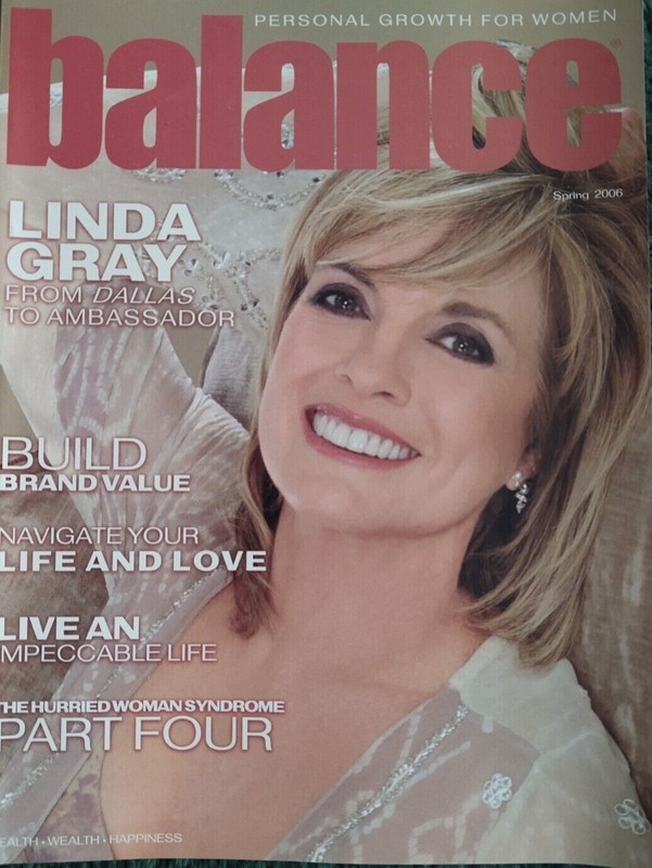 Balance Personal Growth for Women Magazine Linda Gray Dallas Cover New
