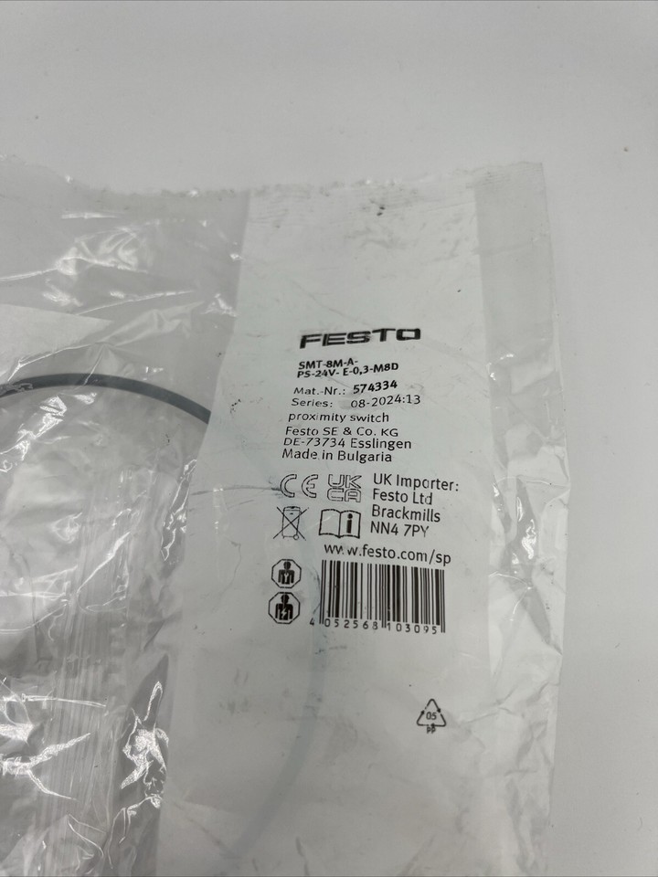 1 PCS Festo Brand New Magnetic Switch SMT 8M A PS 24V E 0,3 M8D 574334 - Foto 8