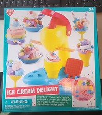NEW Ice Cream Delight Color Dough Sets for Kids Ages 4-8, Kitchen Machine