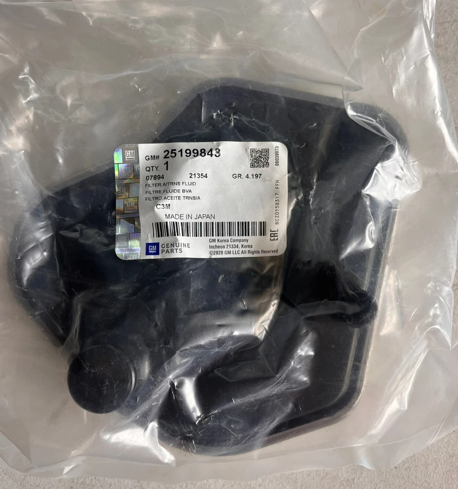 Filtro de fluido de transmisión automática GM 25199843 genuino para Chevy Spark 13-14 ^ Foto 2 de 2