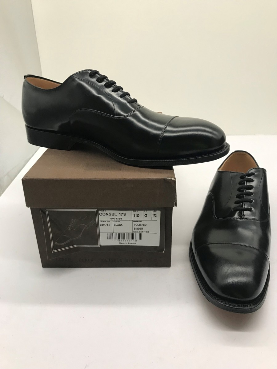 Church's men's Consul 173 Polished Binder, black shoes size 110