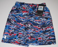 Under Armour Little Boys 5 Surf Swim Trunks Shorts Red Blue Volley
