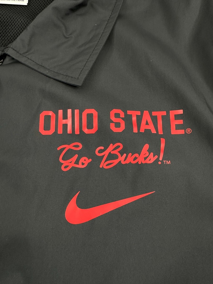 Nike Ohio State ナイロンジャケット 希少 Ohio State Buckeyes Nike Rain Jacket Mens Size Small Black