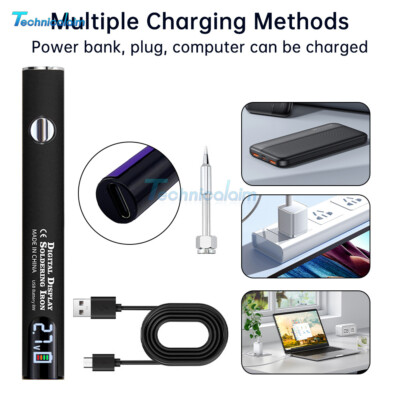 650mAh 510 interface Wireless Soldering Iron Pen Voltage Display USB Rechargable