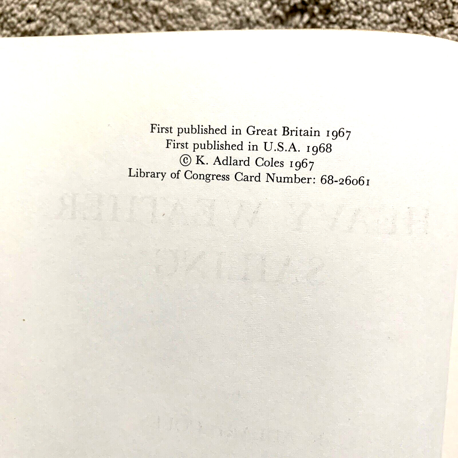 HEAVY WEATHER SAILING   by ADLARD COLES   1968   Hardcover  w/ DJ    Illustrated