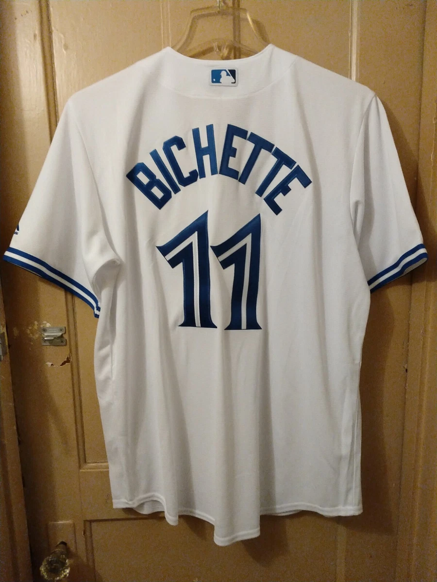 MLB Toronto Blue Jays (Bo Bichette) Men's Replica Baseball Jersey.