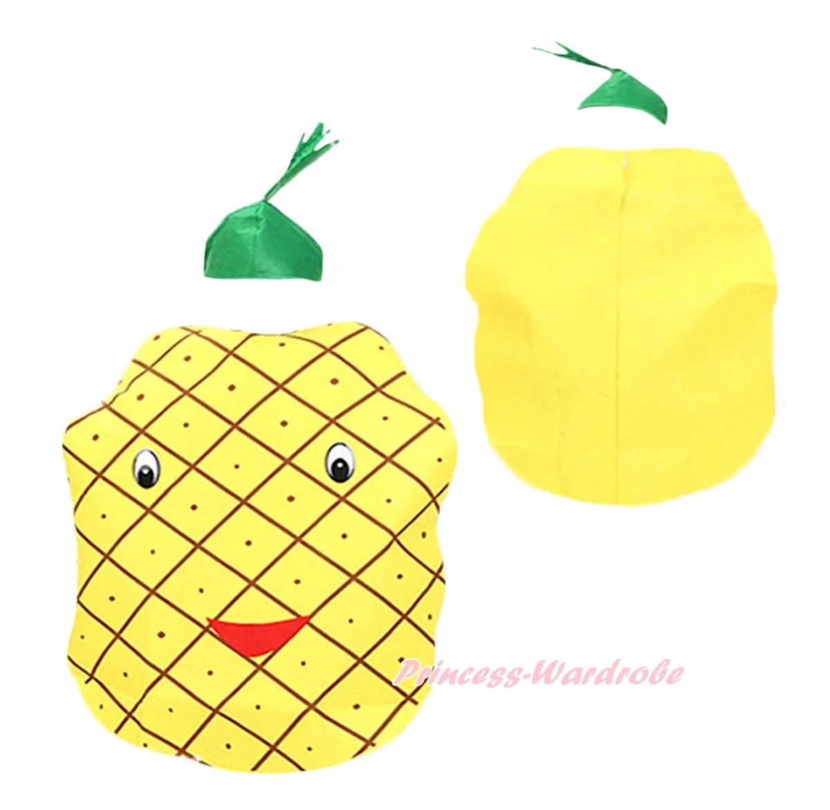 Disfraz De Piña Para Hombre Y Mujer – Traje De Fruta Amarillo Con Túnica Y Diadema – Talla Única Holgada – Ideal Para Carnaval, Halloween Y Fiestas Temáticas