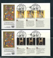 UN SC # Vienna 123-124 Human Rights FDC . UNPA