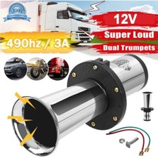 Oldtimer Horn verchromt 12 V Hupe Waltons Fanfare Retro Hupe Sirene Signalhorn