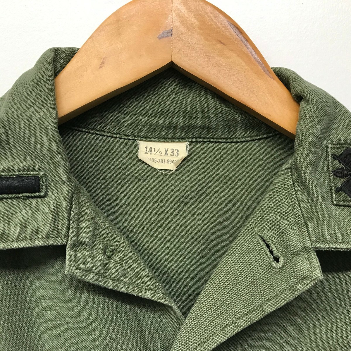 usarmy og107 グッドコンディション Vintage OG107 / Fatigue Shirt, Size 14 1/2