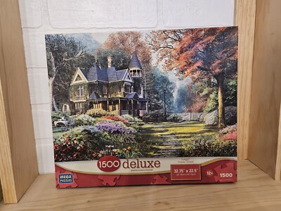 Mega Puzzles Deluxe Victorian Garden 1500pc Brand New Unopened 