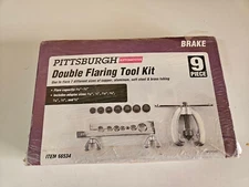 Pittsburgh 9 Pcs Double Flaring Tool Kit Item# 66534 Size 3/16-5/8 New Sealed