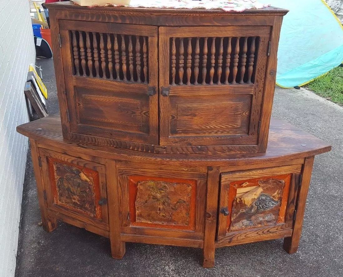 Real sale wood hutch