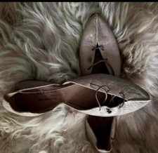 Women's Shoes CYDWOQ Meditate Flats Leather Women 9 Made In USA NEW