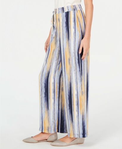 NEU! JM Collection Hose Palazzo Gr. XXL mehrfarbig bedruckt weites Bein Anzughose - Bild 2 von 11