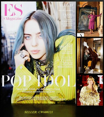 BILLIE EILISH OCEAN EYES TIFFANY ZABLUDOWICZ MOLLY GODDARD ES MAGAZINE MAR 2019