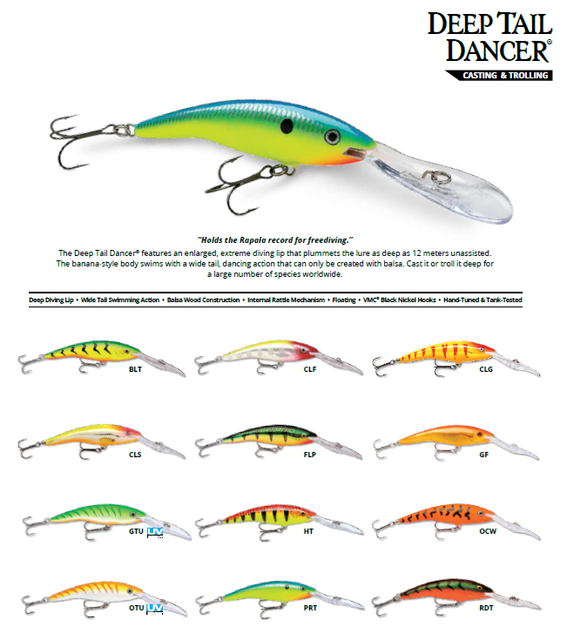 Rapala Deep Tail Dancer / TDD07 / 7cm 9g Fising Lure Color Choice eBay