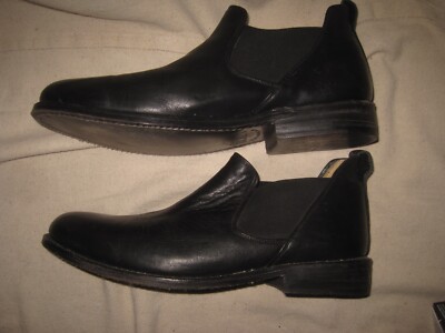 ROAN Bench Made in Leon Mexico Black Leather Slip On Shoes  display picture 1