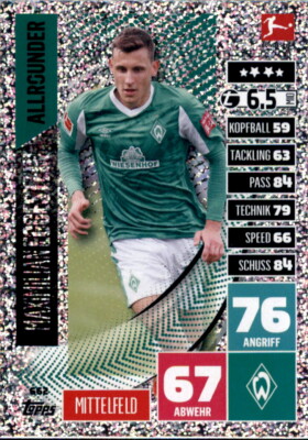 Match Attax Extra 20/21 - 662 Maximilian Eggestein Allrounder