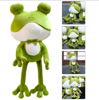 Cute Stuffed Animal Plush Soft Toy Frog Cuddly Pillow Doll Kids Bedtime Gifts