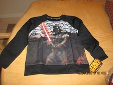 BOY'S SIZE 5-6 STAR WARS DARTH SWEATSHIRT NEW