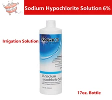 Dental Endo Sodium Hypochlorite Solution 6% 17oz. Btl Irrigation Solution, Mark3